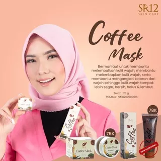 SR12 Coffee Mask Peeling natural BPOM -Masker Kopi- Atasi Bekas Jerawat - Flek hitam - komedo