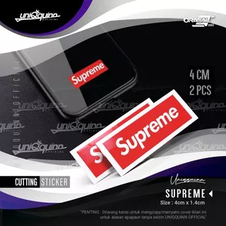 UQ Cutting Sticker Case Hp Supreme || Stiker casing Supreme