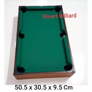 Mini desktop pool table mainan anak kain warna Hijau / kado anak Meja biliar billiard Kecil Lucu