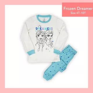 Stelan Baju Tidur Frozen Dreamer / Piyama Anak Perempuan Tangan Panjang