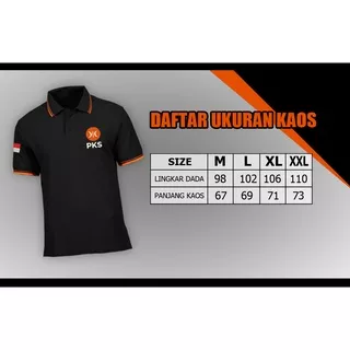 Kaos PKS logo baru hitam