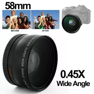 Lensa Kamera Super Wide Angle with Macro 58mm Untuk Kamera Canon