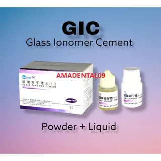 GIC Glass Ionomer Cement China Lem Behel dan Tambalan Gigi Self Cure Tanpa Laser Bisa Kering