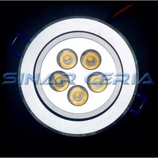 LAMPU SOROT LED WARM WHITE 5WATT DOWNLIGHT BOHLAM FLEXIBLE TRAFO