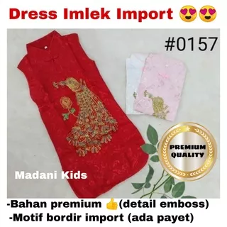 Baju Imlek Anak Perempuan Cina Dress Cheongsam China Gaun Shanghai 1-6 Tahun