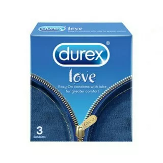(Privasi Terjaga) Kondom Mr P Durex Love isi 3 pcs Alat Kontrasepsi