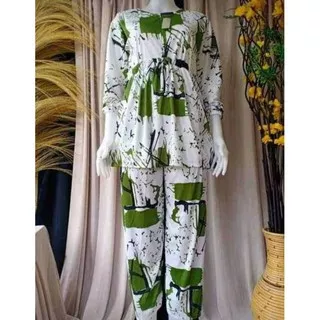 BAJU WANITA SET. NAGITA MOTIF SALUR SETELAN WANITA BAJU PUPULER SLETING DEPAN