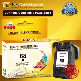 Cartridge Tinta Compatible Canon PG88 PG 88 Black Catridge PG-88 Ink Printer E500 E510 E600 E610 New