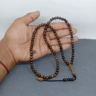 Tasbih Gaharu Asli 6mm / Tasbih Kayu Gaharu Wangi / Tasbeh Kayu Bertuah