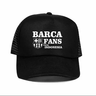 Topi BARCA FANS INDONESIA bahan jaring