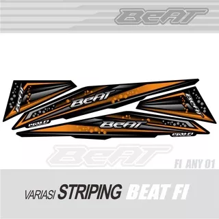 STRIPING MOTOR BEAT FI  / VARIASI STICKER BODY MOTOR BEAT FI LAMA SAMPAI 2016 / FI ANY 06