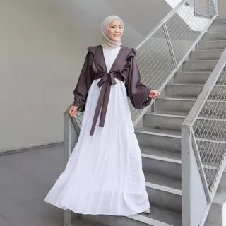 Kaira Dress + Cardigan Koleksi Fashion Wanita Populer Grosir
