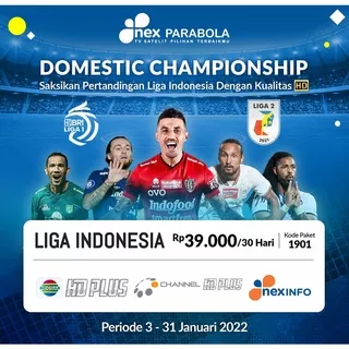 Paket Liga Indonesia ~ NexParabola, Matrix Garuda, Sinema & Mola Matrix