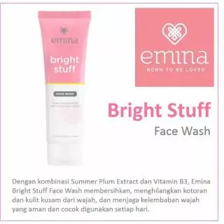 Emina face wash bright stuff 50ml & 100ml