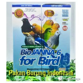 BIO JANNA 6 FOR BIRD Multivitamin Segala Jenis burung yg sakit