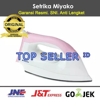 Setrika Miyako EI 1000M Gosokan Baju EI1000M Gosokan dry iron Anti Lengket EI 1008 Putih Ungu Pink