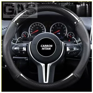 Sarung Stir Mobil Honda Brio Motif Carbon / Cover Stir Carbon