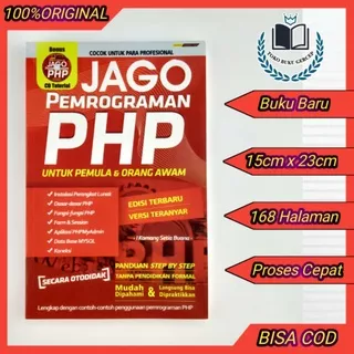 Buku Jago Pemrograman PHP Untuk Pemula & Orang Awam