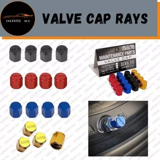 Tutup Pentil ban Tubeless RAYS / Valve cap tire Aksesoris mobil motor