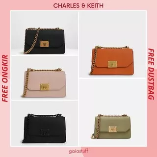 Sale 6.6 Tas Charles & Keith Ck Ring Pushlock Leather Cnk