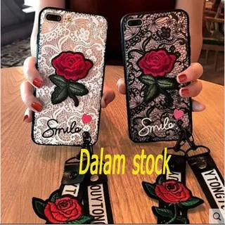 Case iPhone 5 SE 5S 6 6S 7 8 Plus X XS MAX XR 6P 6SP 7P 8P Bunga Mawar Rose Flower