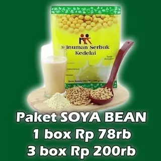 PAKET 3 Minuman Susu Kedelai Soya Bean Powder KK Indonesia Kaya Nutrisi dan Protein Bebas Kolesterol