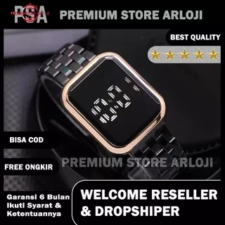 Jam Tangan Wanita Psa K6 - 3575 Digital Led Touch Screen Tali Rantai Original Garansi 6 Bulan Free Baterai Cadangan (BISACOD)