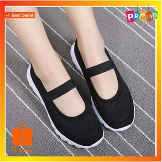 SepatuWanita Murah Trendy Pluvia Sepatu Flat Shoes Lancip Pointe ES472 flat keong wanita cantik 0100