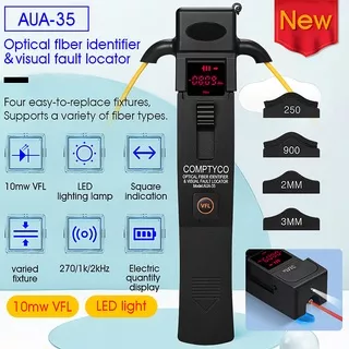 optical fiber identifier Comptyco Alat Identifier Serat Optik AUA-35 / AUA-40 Performa Tinggi Dengan 10mw VFL 800-1700nm