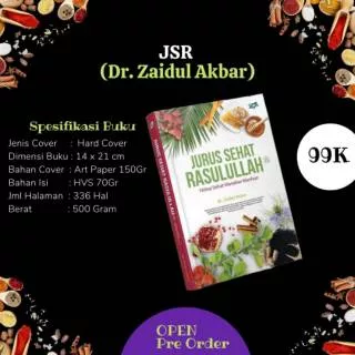 Ready stock Buku Jurus Sehat Rasulullah JSR