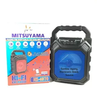 MS4070 Mitsuyama Pemutar Musik Hi-Fi FM Radio Bluetooth USB SD Portabl