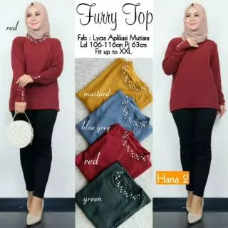 Blouse furry top by HANA2