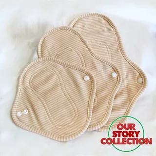 Menstrual Pad Katun / Organic Cotton Mens Pad / Reusable Sanitary Pad / Pembalut Kain Wanita Lipat