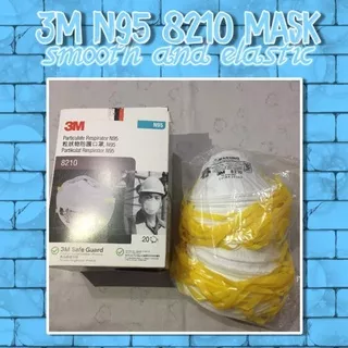 Masker 3M (N95) tipe 8210 isi 20 pcs per box.