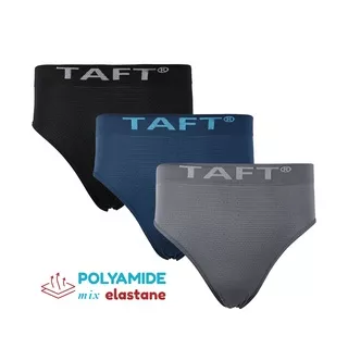 Taft - 3pcs Celana Dalam Pria Seamless Rajut CD Cowok Karet Besar TM 12 3s