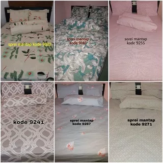 sprei perca My Love ukuran 200x200 bahan katun cvc