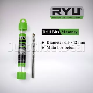 Ryu Masonry Drill Bits 6.5  - 12 mm Mata Bor Beton