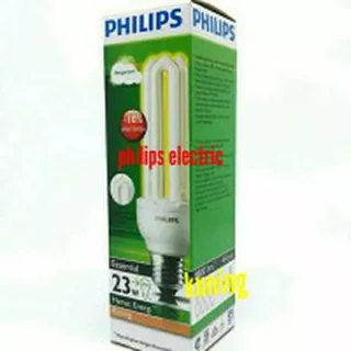 lampu philips essential 23w 23 w 23 wat 23 watt kuning/warm white