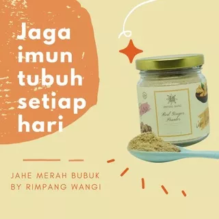 Jahe Merah Bubuk 100gr Rimpang Wangi Bubuk Jahe Merah Alami Tanpa Gula