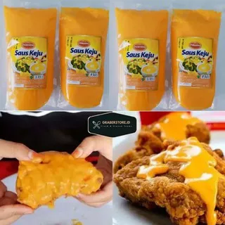 CHEESE SAUCE PRIMA AGUNG SAUS KEJU 1KG KEMASAN STANDING POUCH