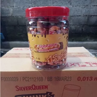 coklat silverqueen chunky bar jar 33gr silver queen cunki chunki bar kecil toples isi 12 piece