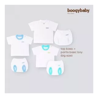 Boogy Baby Top Basic + Pants Basic 9-12 Bulan 3 Pcs Boy & Girl New