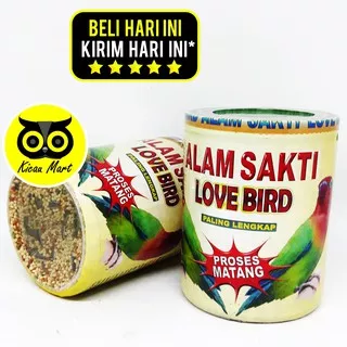 PAKAN MAKANAN HARIAN BURUNG LOVEBIRD RAMUAN BIJI BIJIAN MILLET MILET ALAM SAKTI LOVE BIRD PKNBR2AS