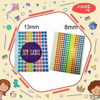 Colour Dot Lables/ Colour Dot Sticker Bulat Stiker