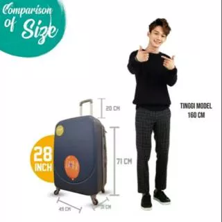 Koper viber ABS Hardcase Luggage 28 inchi polo Hoby original