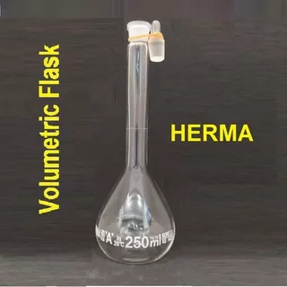 LABU UKUR 250 ML | LABU TAKAR | VOLUMETRIC FLASK WITH STOPPER HERMA