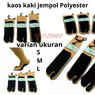 kaos kaki jempol wanita/kaos kaki tapak hitam/kaos kaki muslimah - bahan Polyester