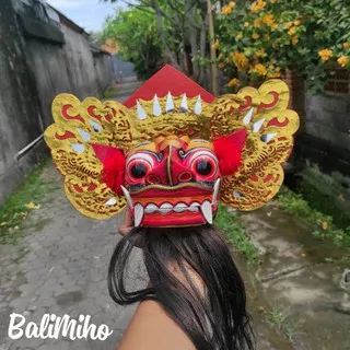 TOPENG BARONG BALI/TAPEL BARONG CAT/BARONG KAYU/PAJANGAN BARONG MURAH/TOPENG KAYU/MAINAN BARONG BALI