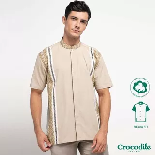 Crocodile KOKO 0770 - Men Shirt Kemeja Koko Lengan Pendek - Relax Fit - Katun