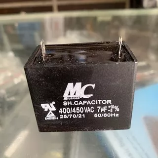 Kapasitor MC 7uf Micro Capasitor Kipas Angin Mesin Cuci Pompa Air
